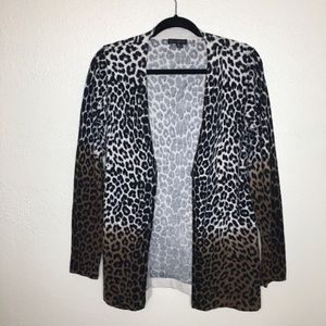 Willi Smith Leopard Print Cardigan M